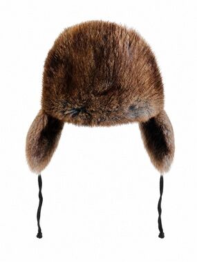 Vintage Natural Fur Trapper Hat – Unisex